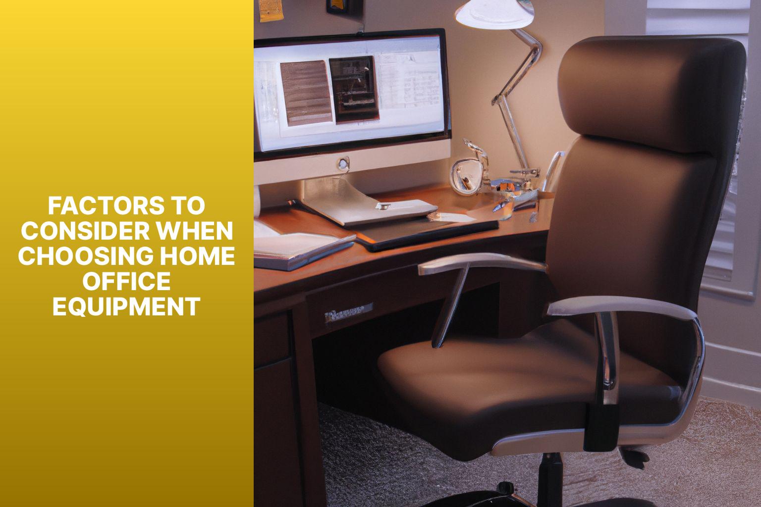 Factors to Consider When Choosing Home Office Equipment - How to Choose the Right Home Office Equipment 